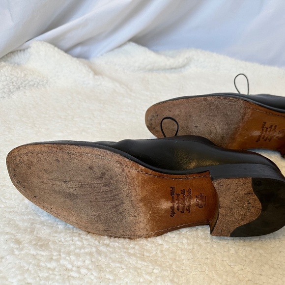 Jack Erwin Made by Hand Leather Black Oxford Shoe Size 11 - Picture 4 of 9